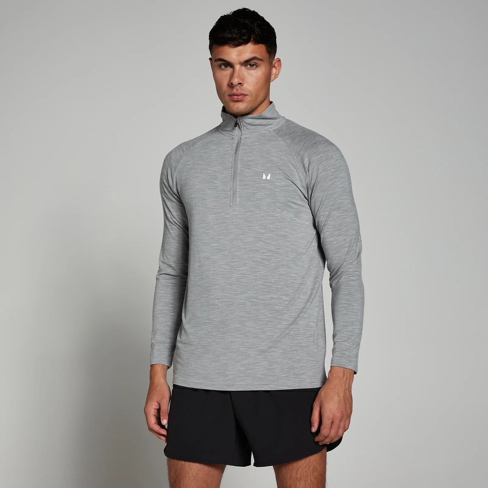 MP Men's Performance 1/4 Zip - Chrome Marl - XXS Image 1