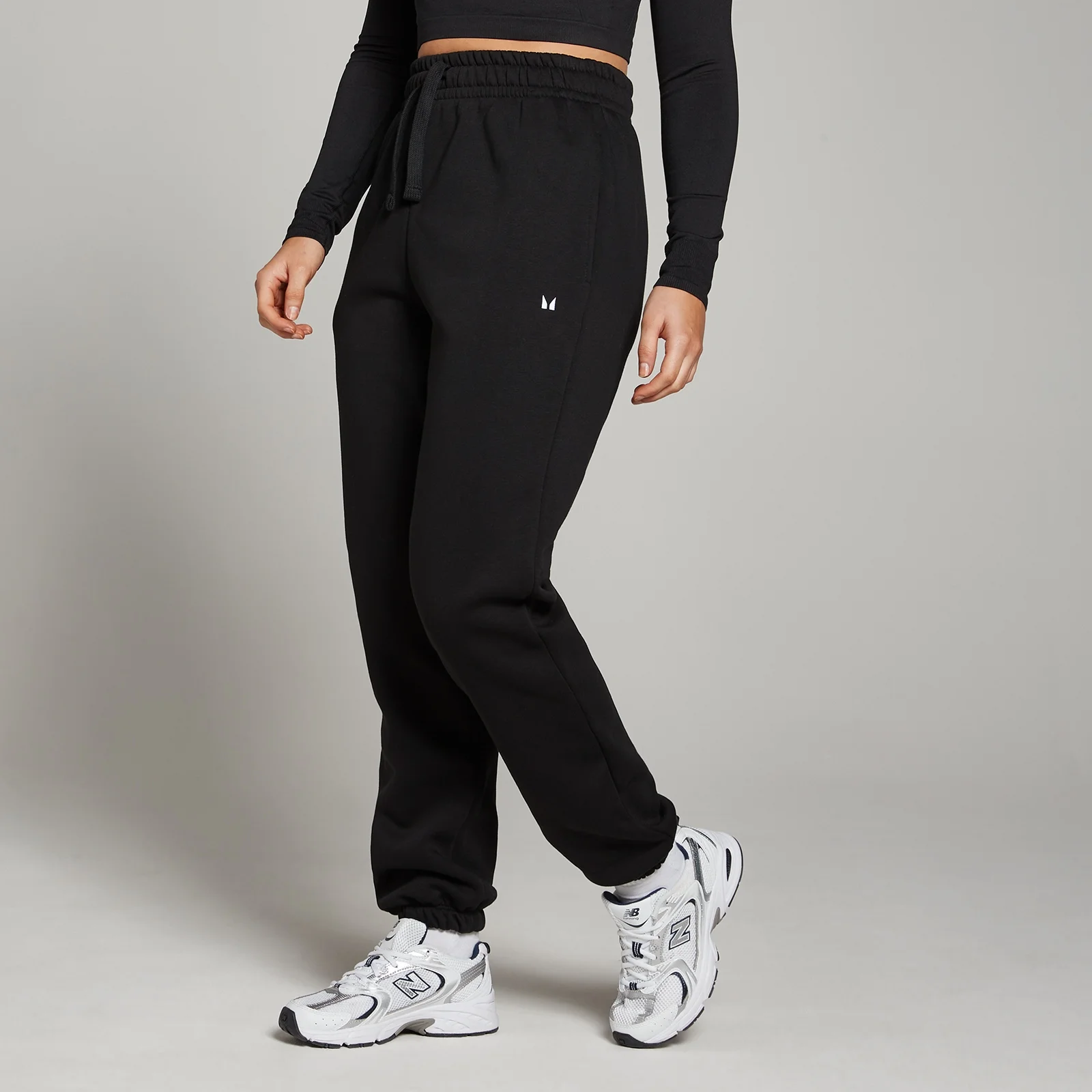 Jogging Pants Black Drawstring Joggers Womens Women's Cotton Slim