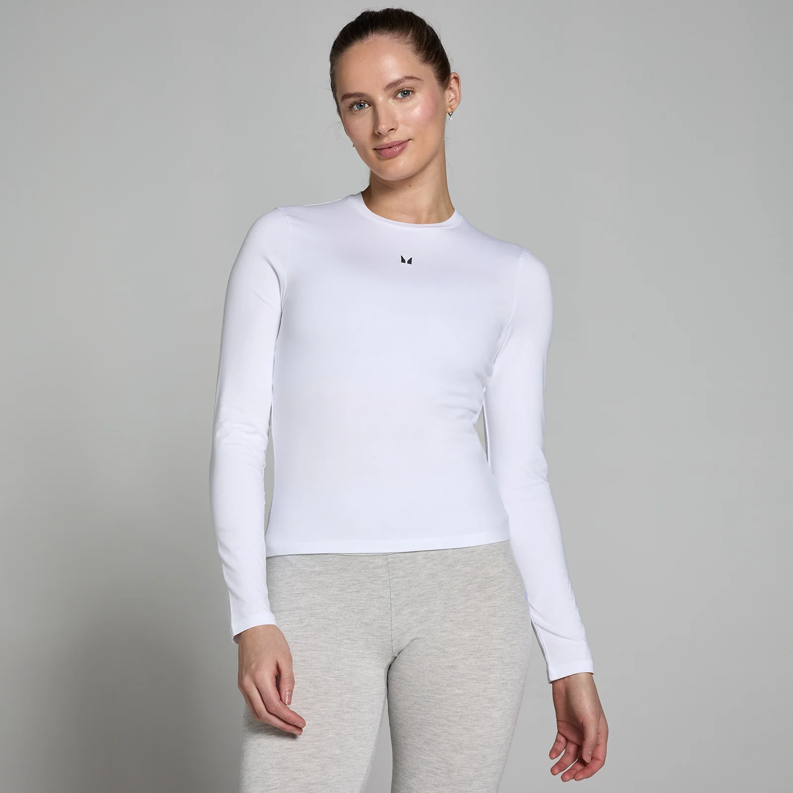 MP Women's Basics Body Fit Long Sleeve T-Shirt - White - XXS Image 1