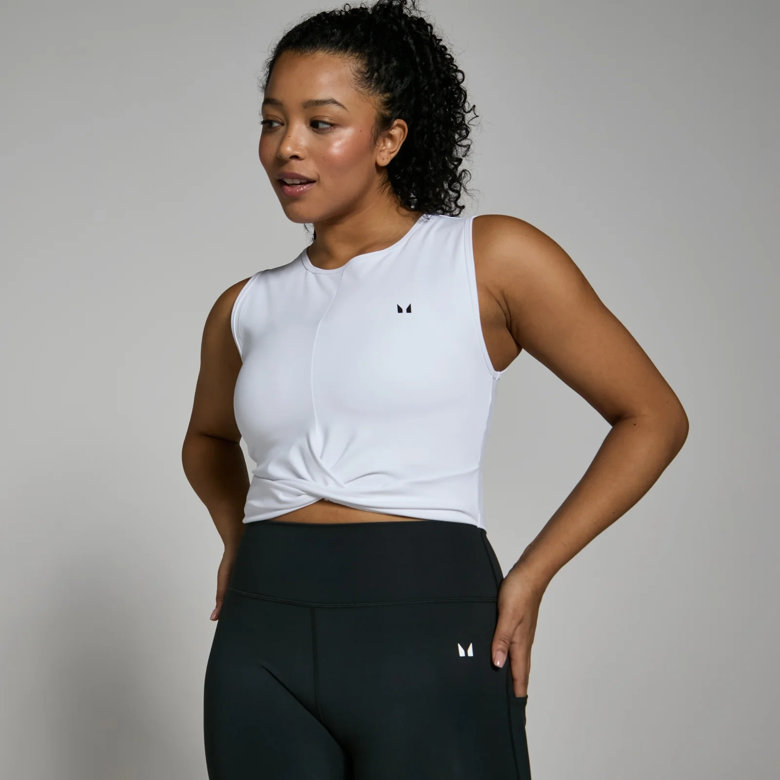 MP Women's Power Crop Vest - White - XS Image 1