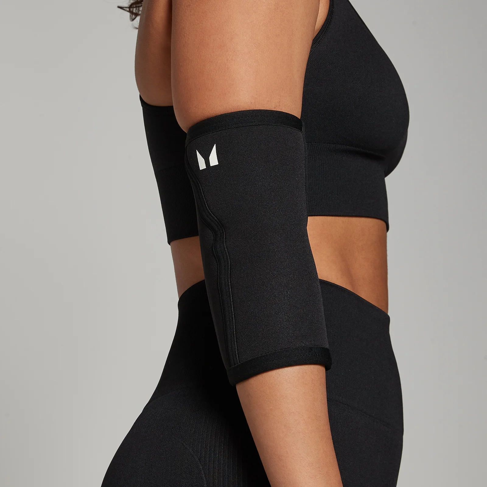 MP Unisex Training Elbow Sleeve Pair - Black - M Image 1