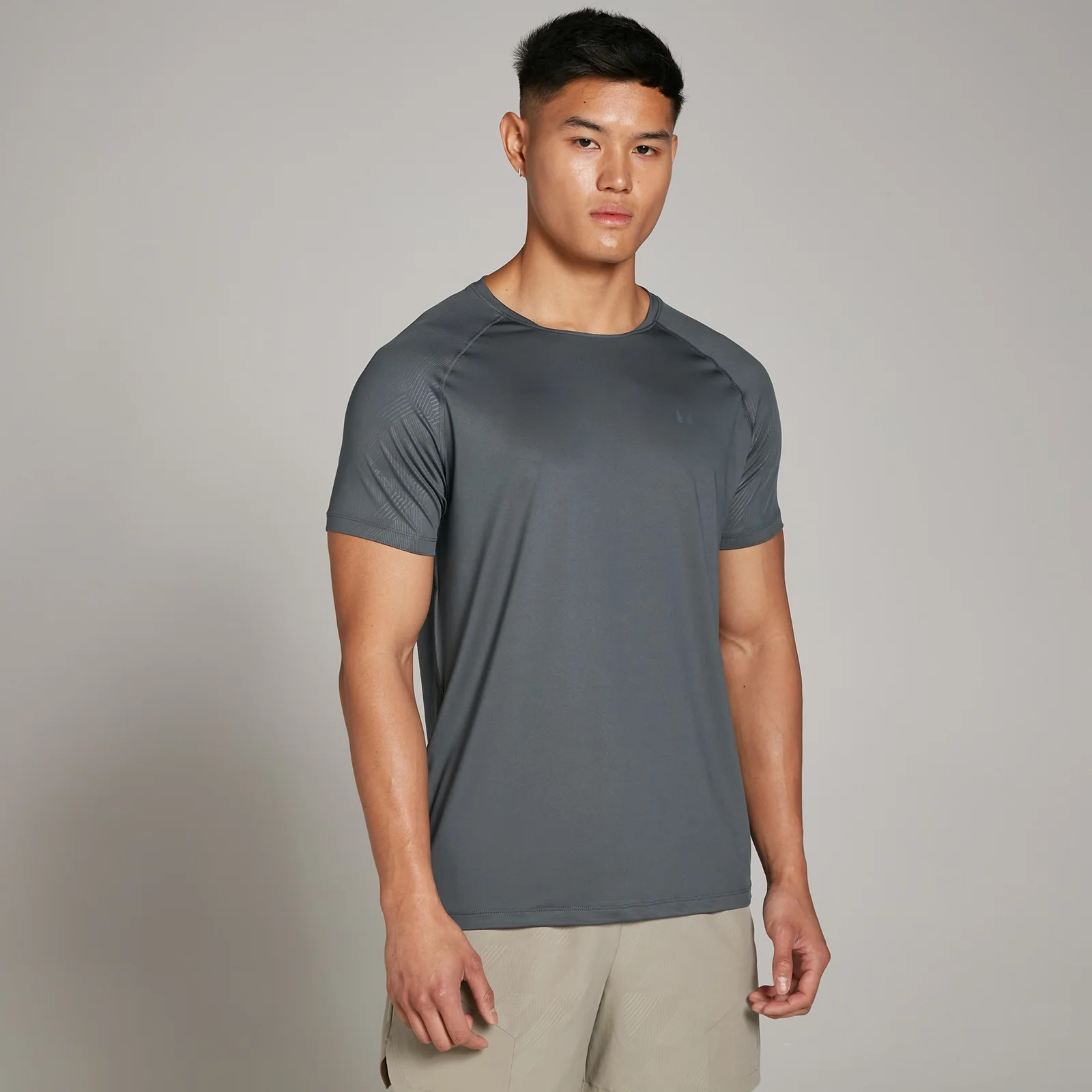 MP Men's Tempo Embossed Training T-Shirt - Dark Slate - XS Image 1