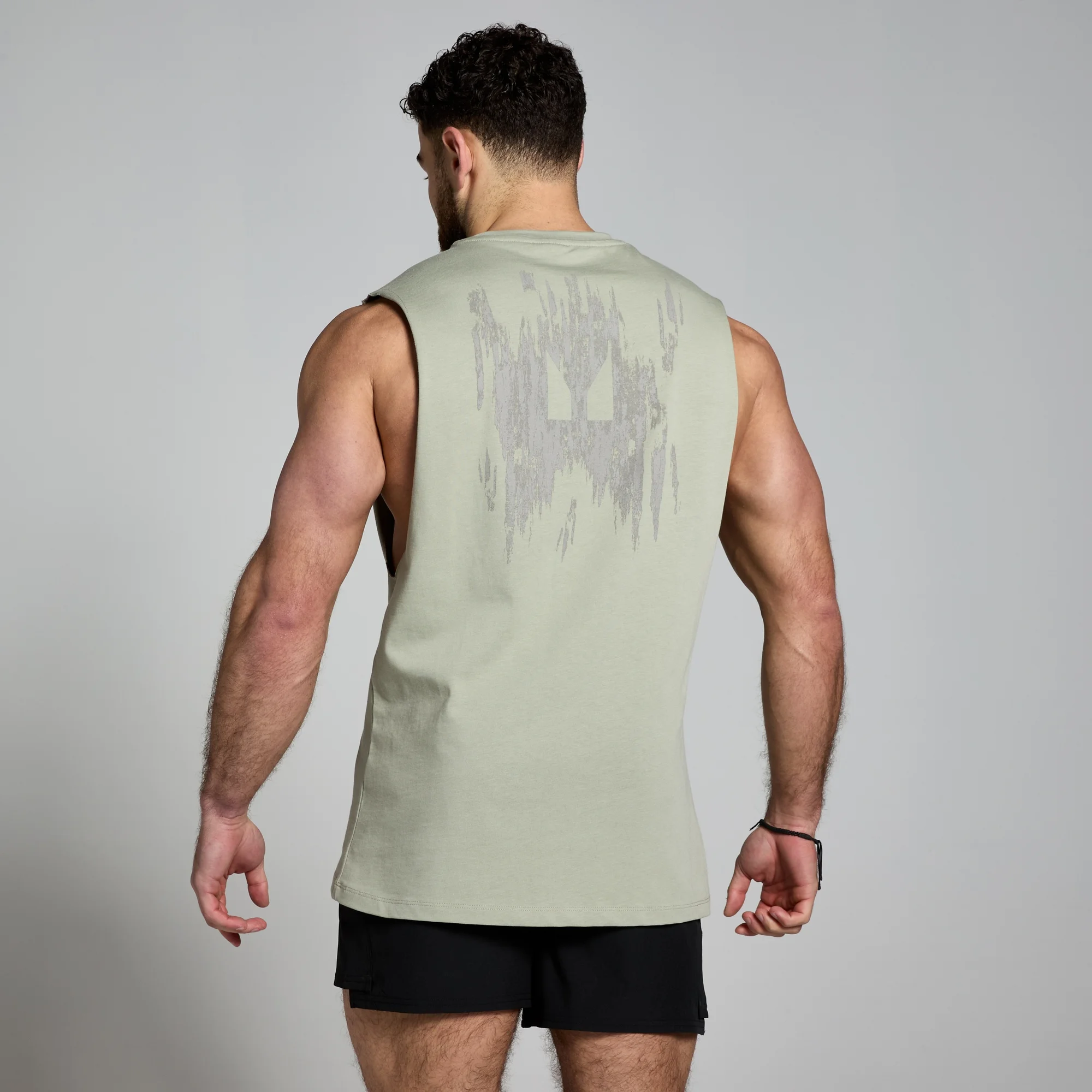 MP Men's Clay Graphic Tank - Sea Grass - XS Image 1