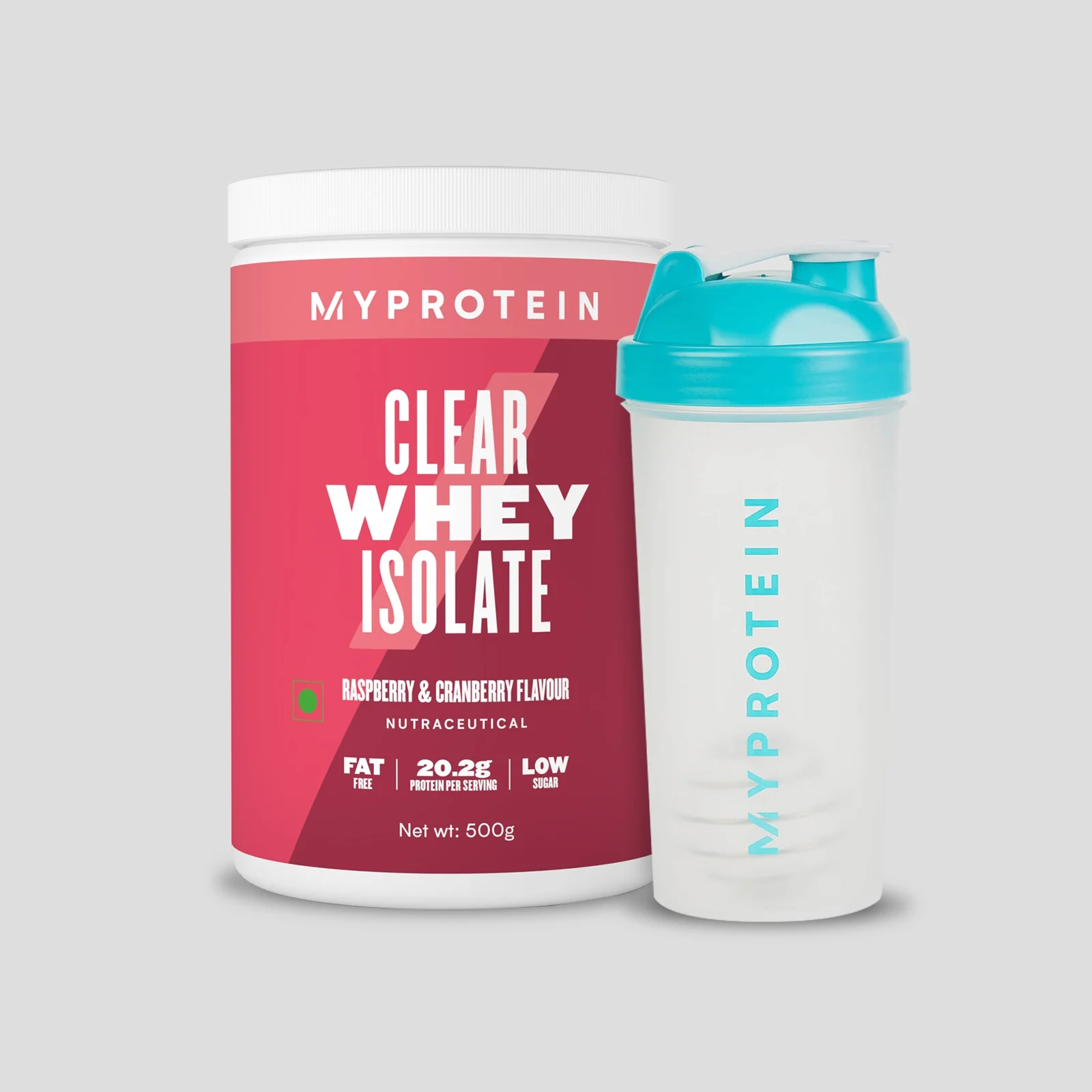 Clear Protein Bundle - Shaker - Raspberry Cranberry Image 1