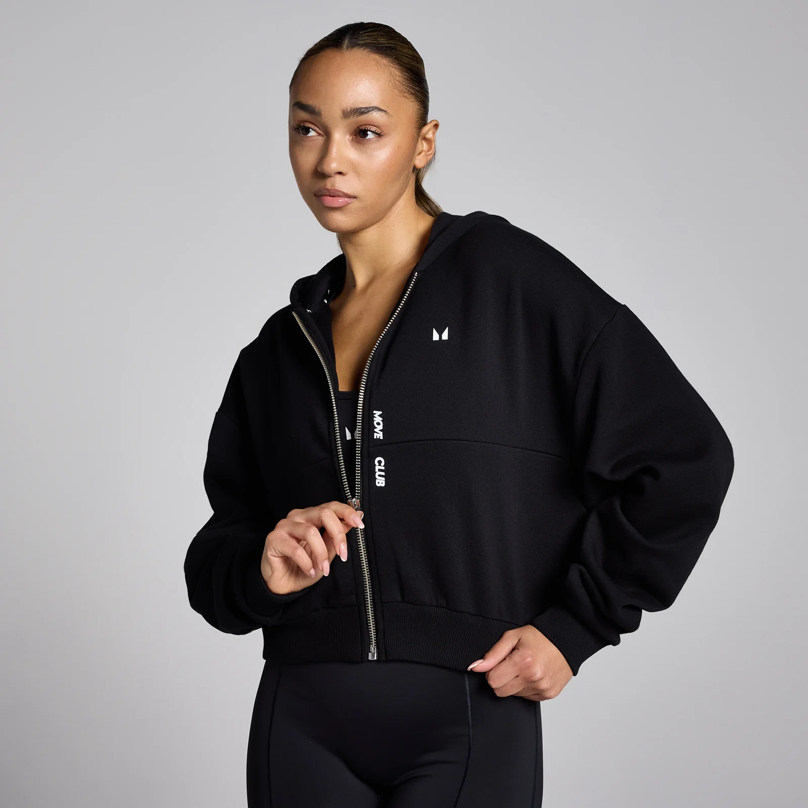 MP Women's Tempo Zip Through Hoodie - Black - M Image 1
