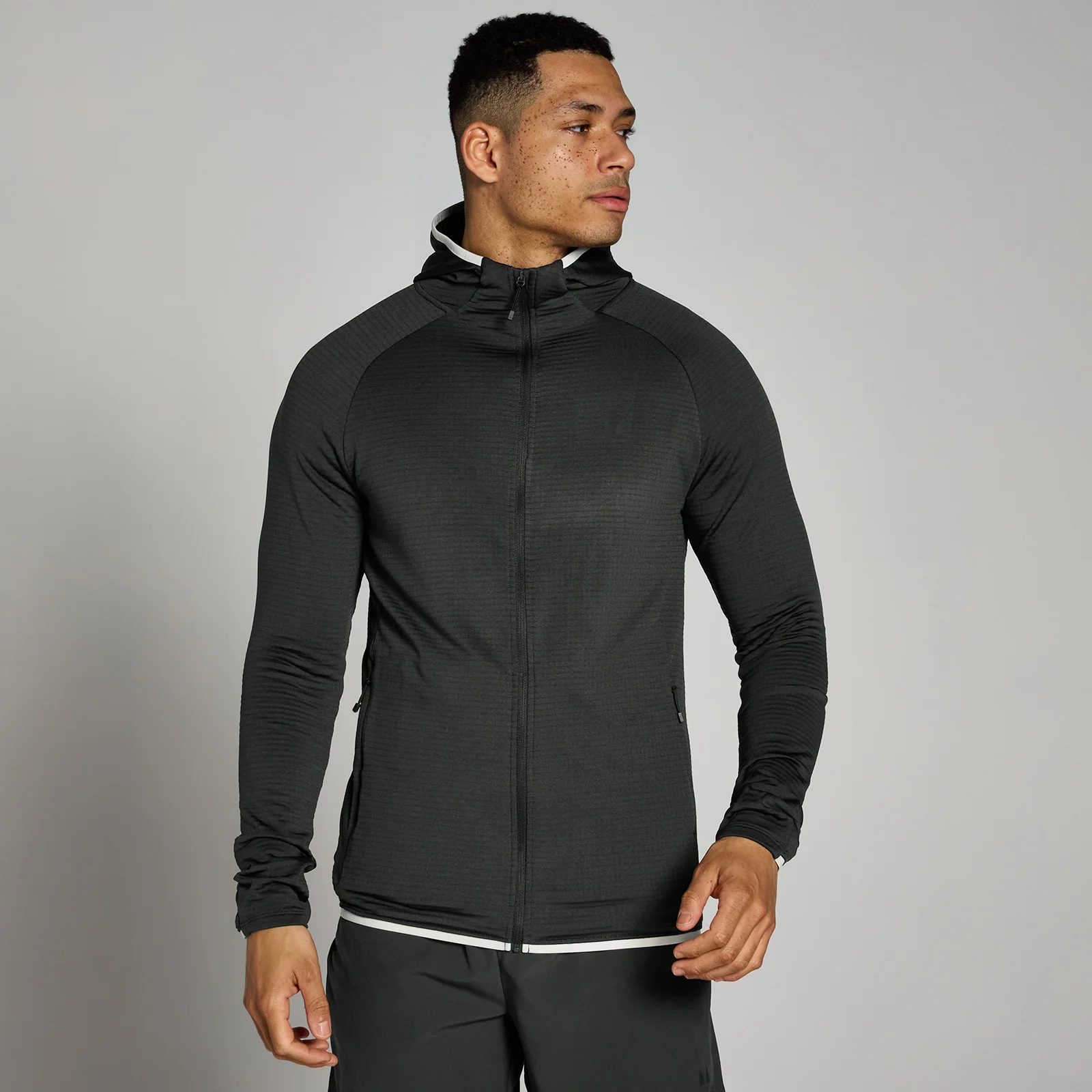 MP Men's Tempo Lightweight Hoodie - Washed Black - XS Image 1
