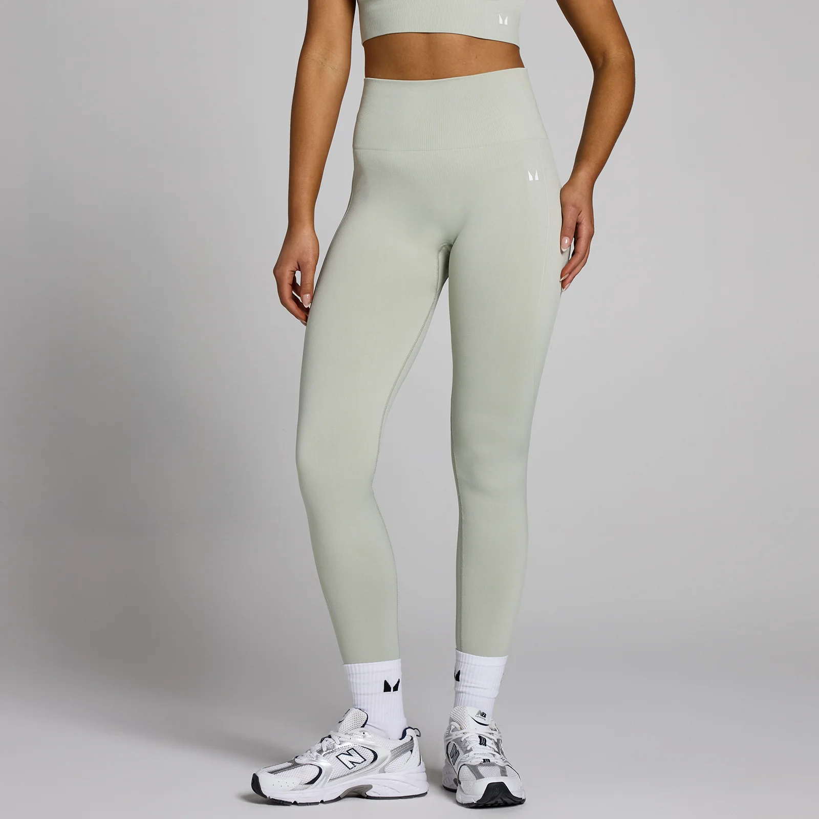 MP Women's Shape Seamless Leggings - Mineral Green - XS Image 1