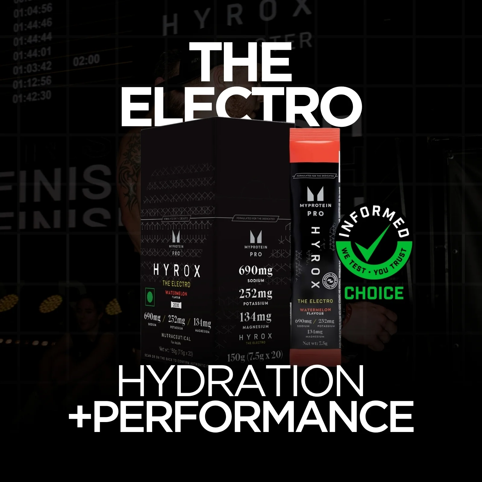 THE Electro | Electrolyte Powder - 7.5G - 20servings - Watermelon Image 1