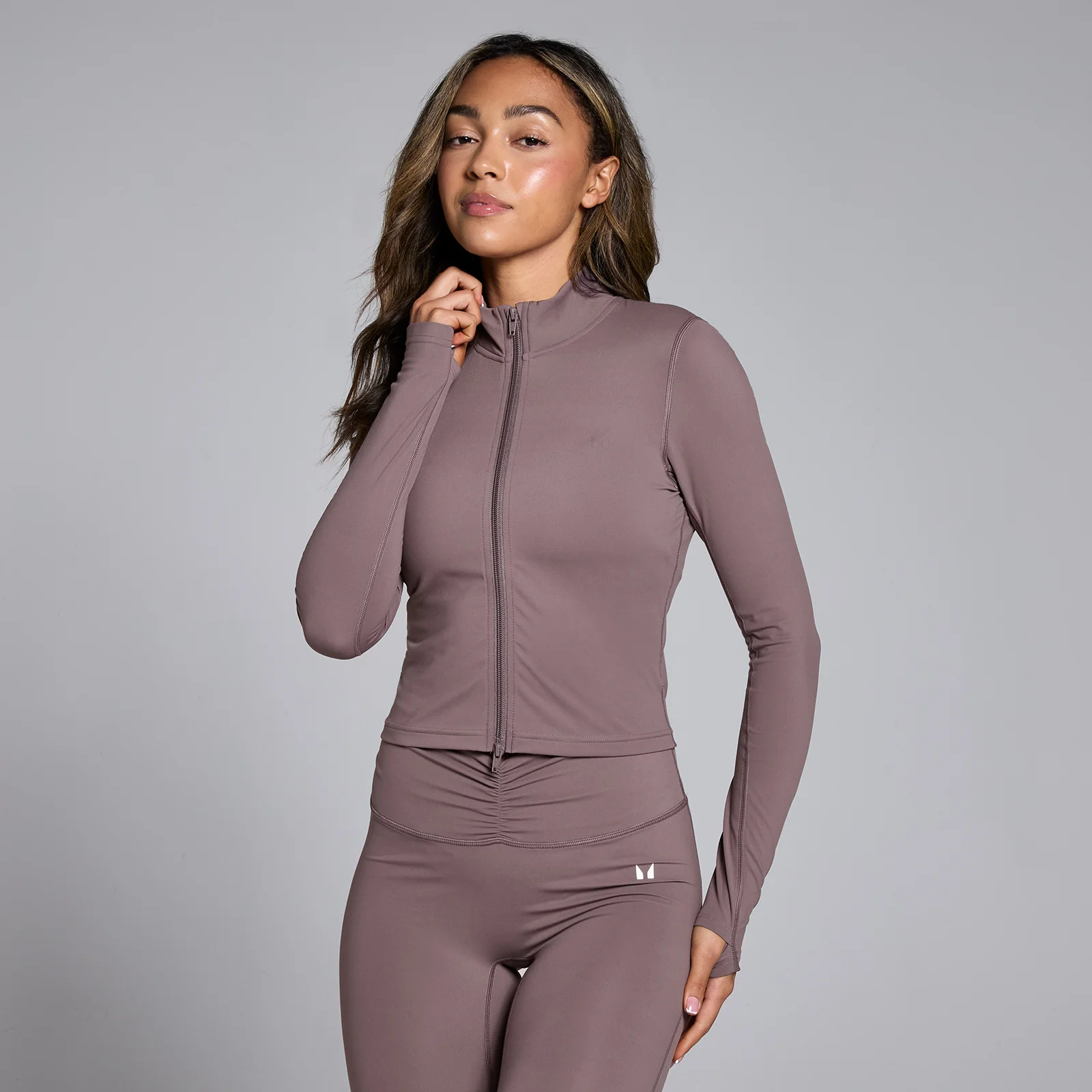 MP Women's Tempo Cropped Jacket - Mocha - XS Image 1