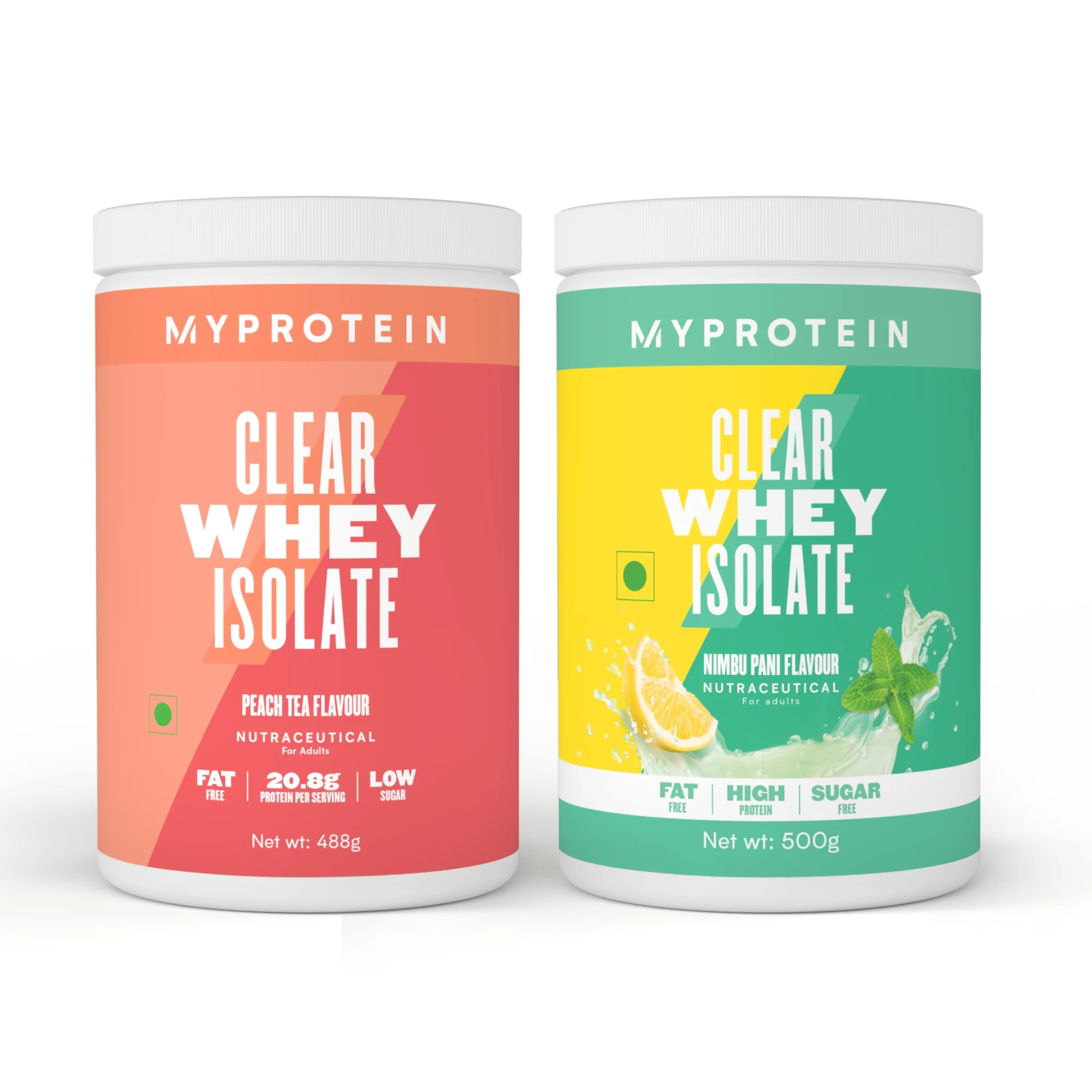 Clear Whey Isolate Mix & Match Twin Pack - Mango Coconut - Mango Coconut Image 1