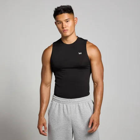 MP Men's Tempo Pillar Graphic Seamless Tank - Black