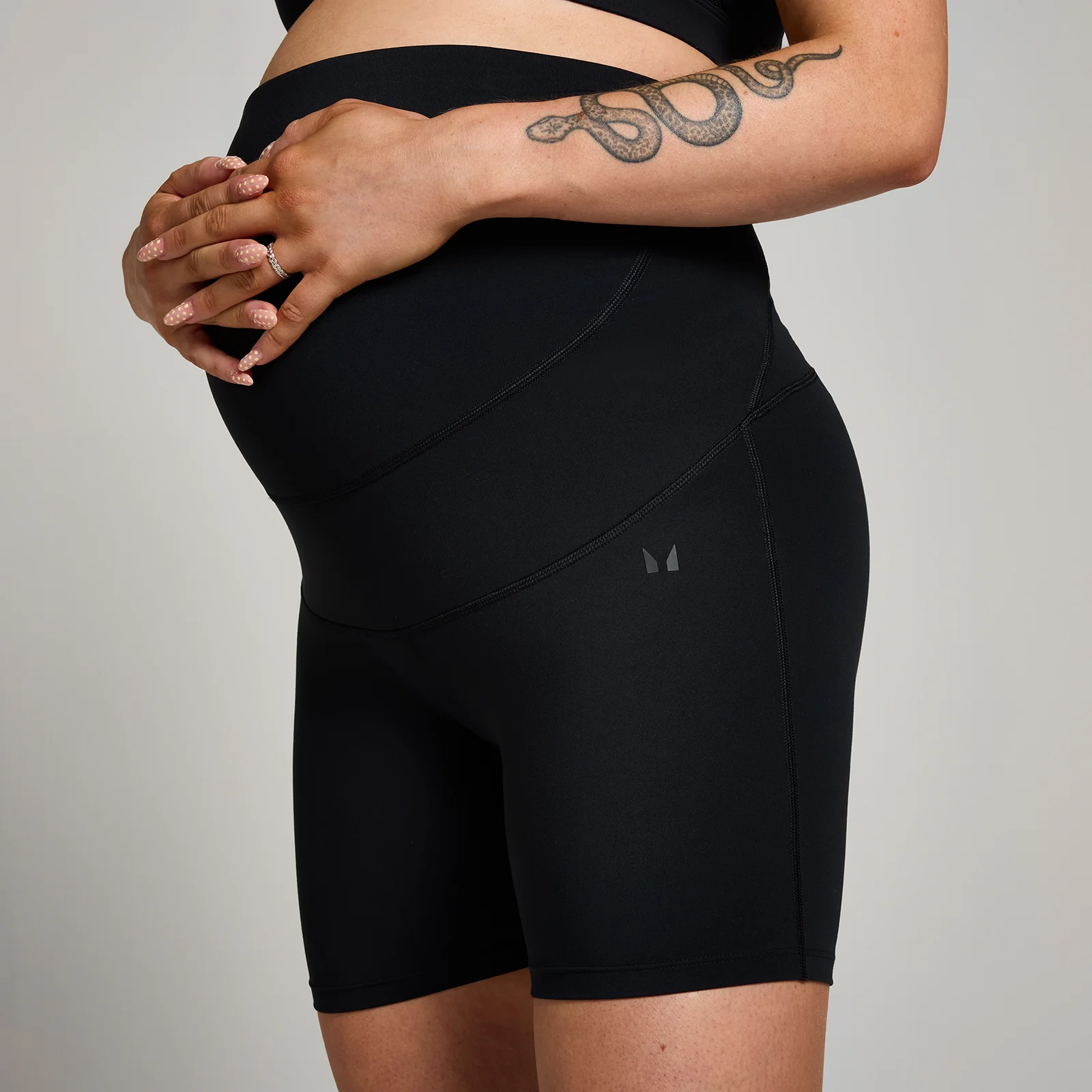 MP Women's Maternity Over the Bump Cycling Shorts - Black - XXL Image 4