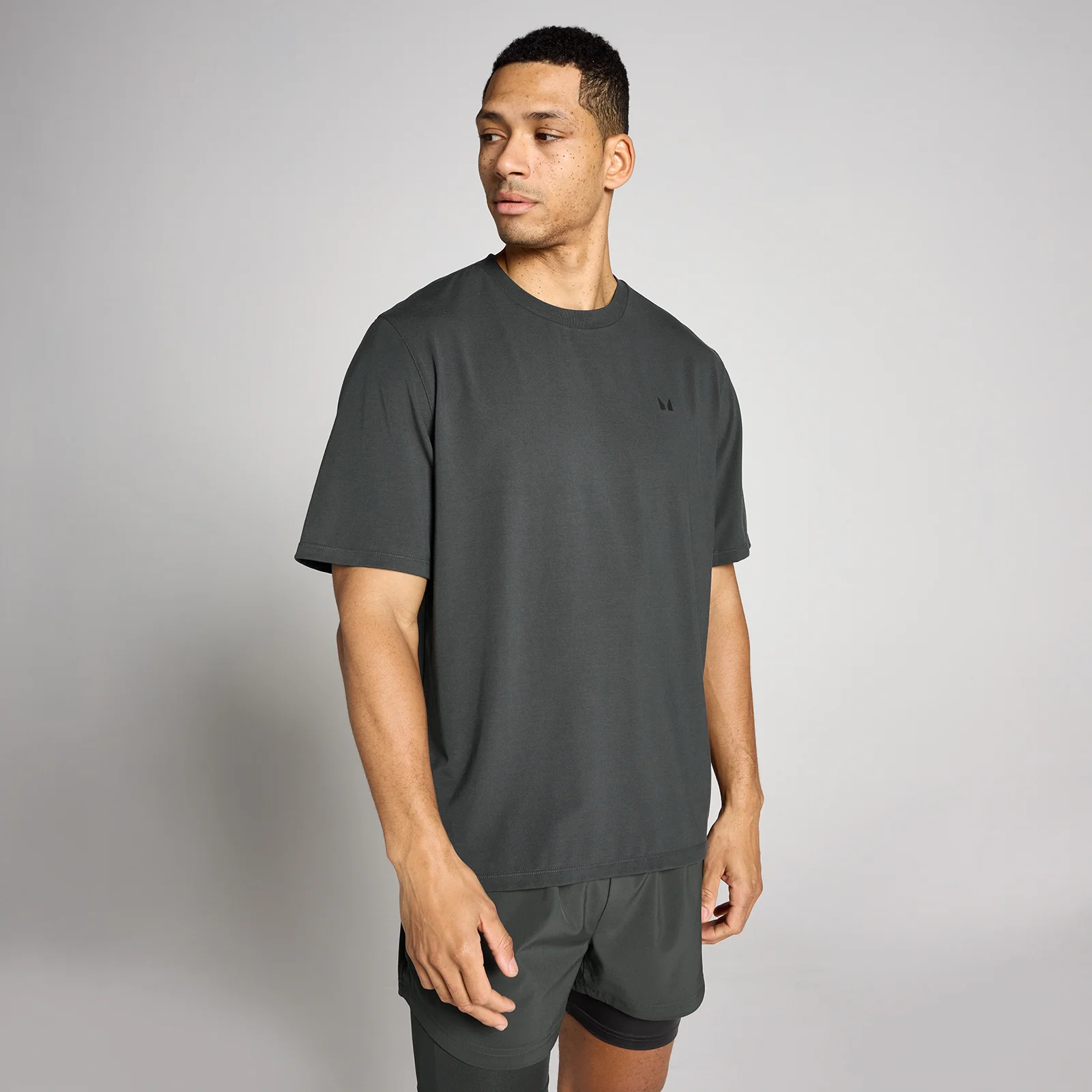 MP Men's Oversized Hybrid T-Shirt - Washed Black - M Image 1