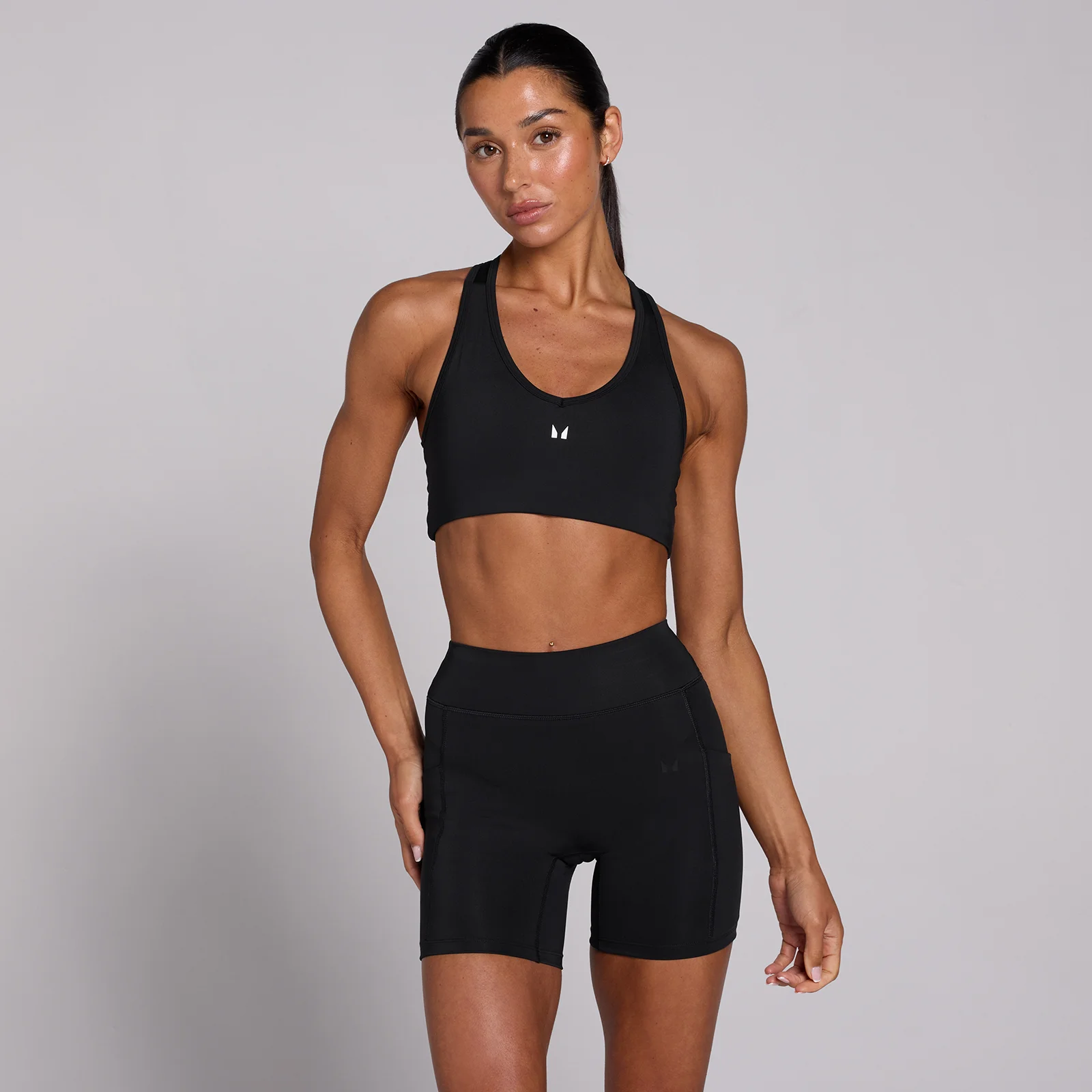 MP Women's Training Racerback Sports Bra - Black - XS Image 1