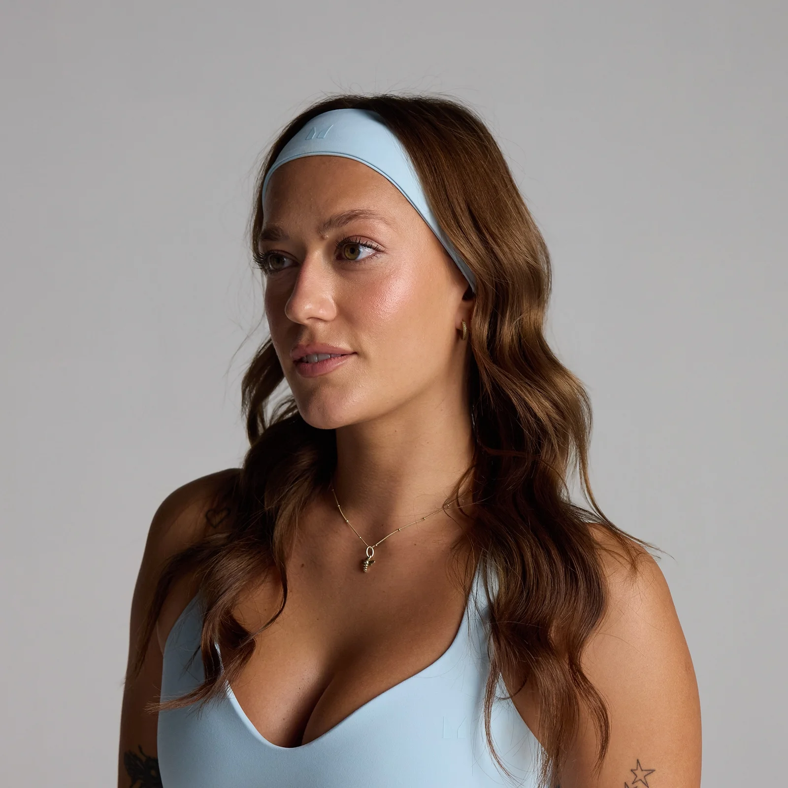 MP Tempo Slim Headband - Sky Blue Image 1