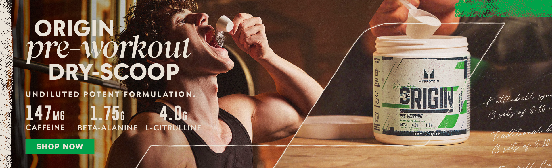 Site Banner: Landing Page Slot 2 Origin Pre Workout