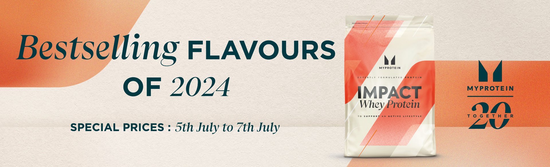 Site banner | Bestselling flavours of 2024 lead gen landing page